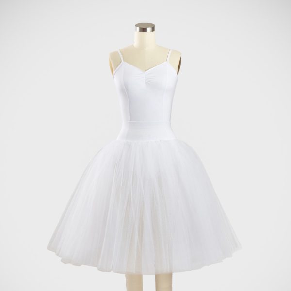 Degas Tutu Skirt - 3 Layer Skirt - Front View - C01 White Degas Tutu Skirt - 3 Layer Skirt - Front View - C01 White