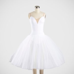 Degas Tutu with Bodice - 3 Layer skirt - Nude Insert Standard - Front View