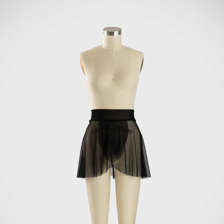 Mesh Wrap Skirt - Front View