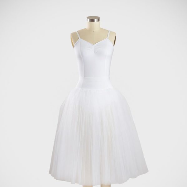 Romantic Tutu Skirt - 3 Layer Tulle Skirt - Front View - C01 White Romantic Tutu Skirt - 3 Layer Tulle Skirt - Front View - C01 White