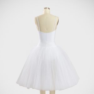 Degas Tutu Skirt - 3 Layer Skirt - Back View - C01 White