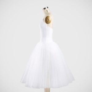 Romantic Tutu with Bodice - 3 Layer Tulle Skirt - Nude Insert Standard - Side View