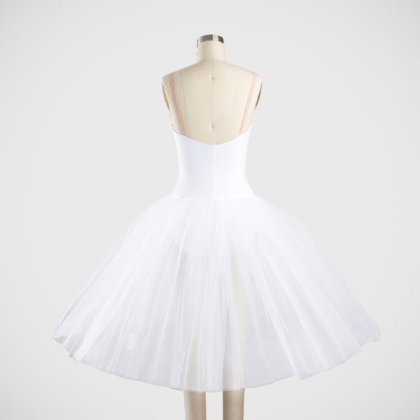Degas Tutu with Bodice - 3 Layer Skirt - Nude Insert Standard - Back View