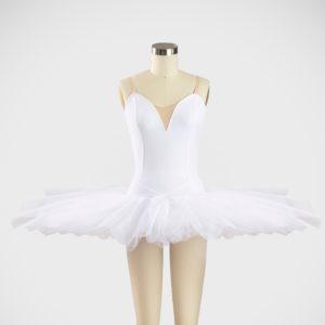 Classical Tutu with Bodice - Velvet - C01 White